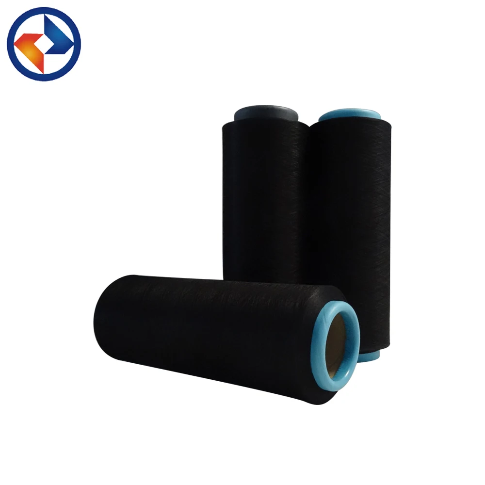 140D/48F nylon 6 dope dyed DTY semi dull with slight intermingled yarn