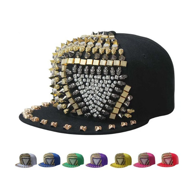 Queen style high quality bling bling hip hop caps customized california snapback hat