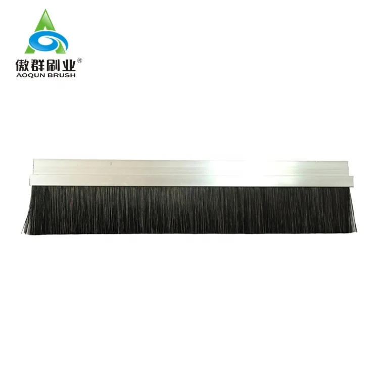 Brush Draft Excluder With Aluminium Holder For Garage Doors