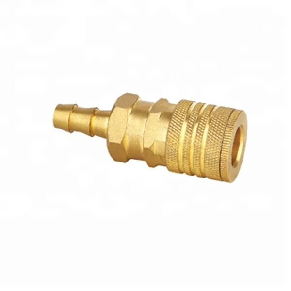 China brass pneumatic hose barb quick coupler fittings