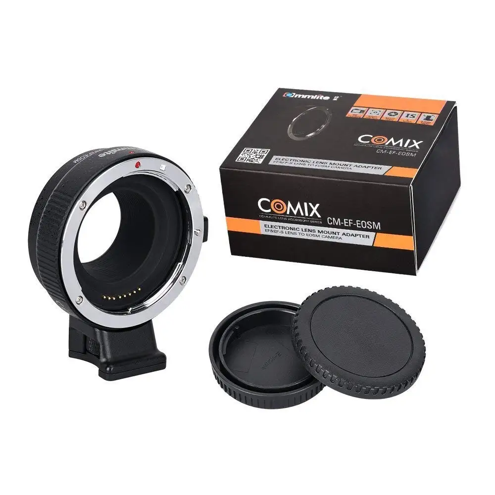 Commlite CM-EF-EOSM Electronic AF Lens Mount Adapter from EF/EF-S Lens to Canon EOSM Camera with IS function