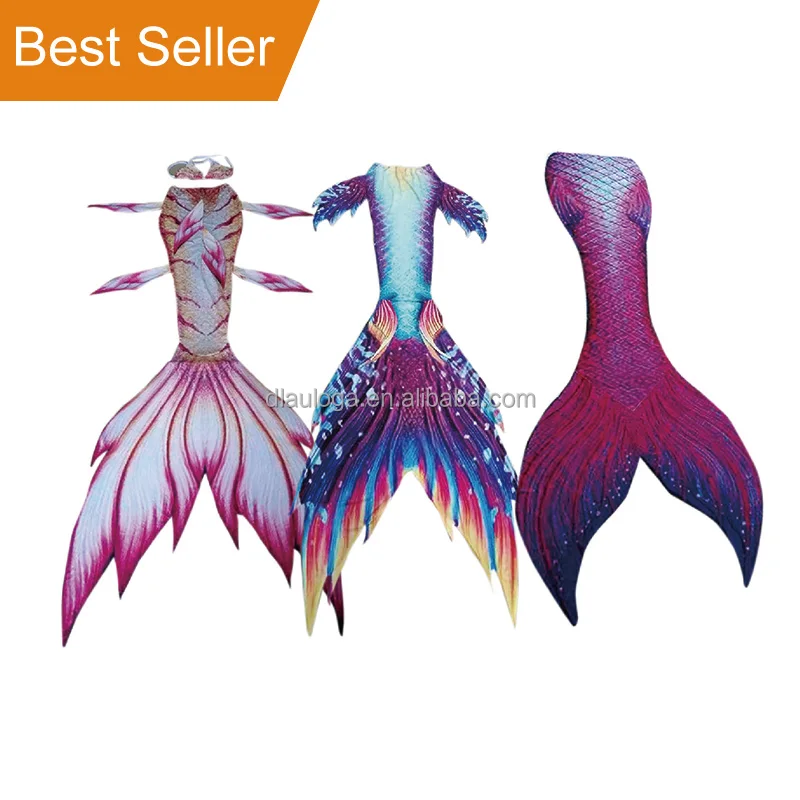 New design swimming mermaid tail swimsuit for children and adults with great price