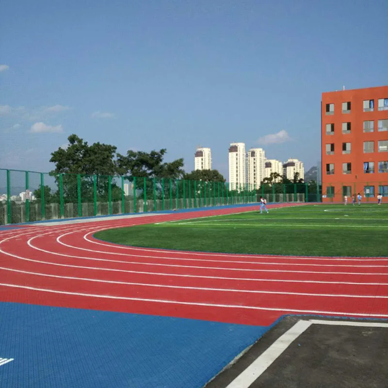 IAAF approved pp interlocking outdoor sport floor prefabricated running track