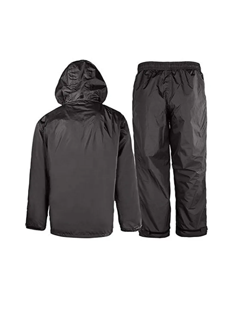Rain Suit for Kids Waterproof Rainsuit Hooded Rainwear (Jacket & Trouser Suit)