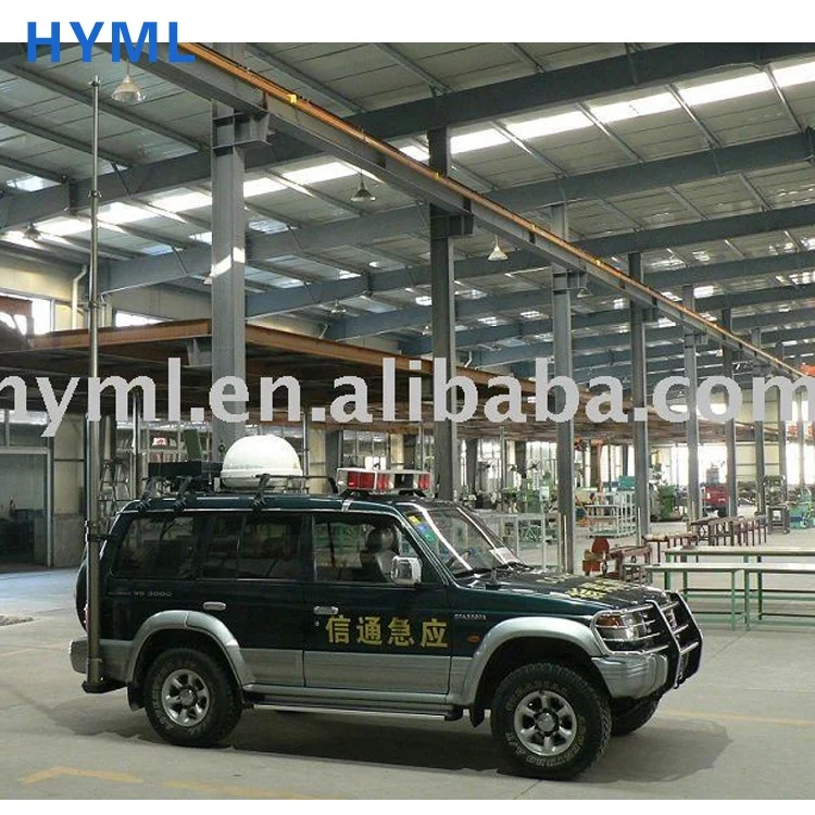 
small special Communication car and Telescoping Mast Tower 