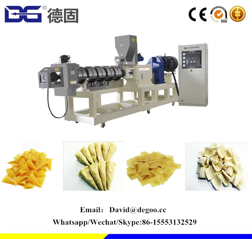 
Extruded Potato Starch Snacks Making Machine/Pellet Food Extruding /Single Twin Screw Extruder Pellet Puffed Snacks 