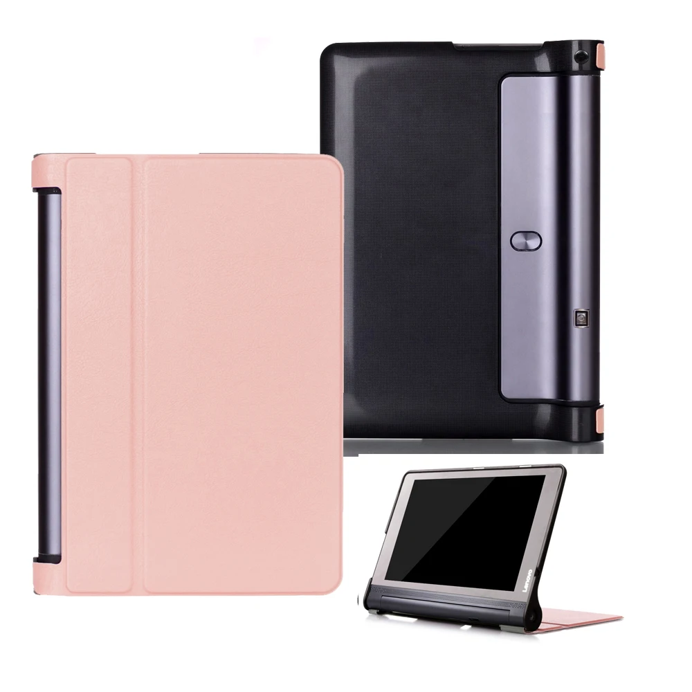 leather cover case for Lenovo Yoga Tab 3 Plus 10 YT-X703F Tablet Cover 10.1 inch Solid Stand Flip Folio