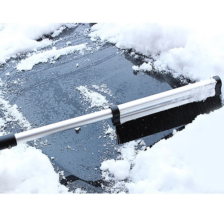 Алюминиевая лопата для снега, выдвижная Автомобильная щетка для снега со скребком для льда