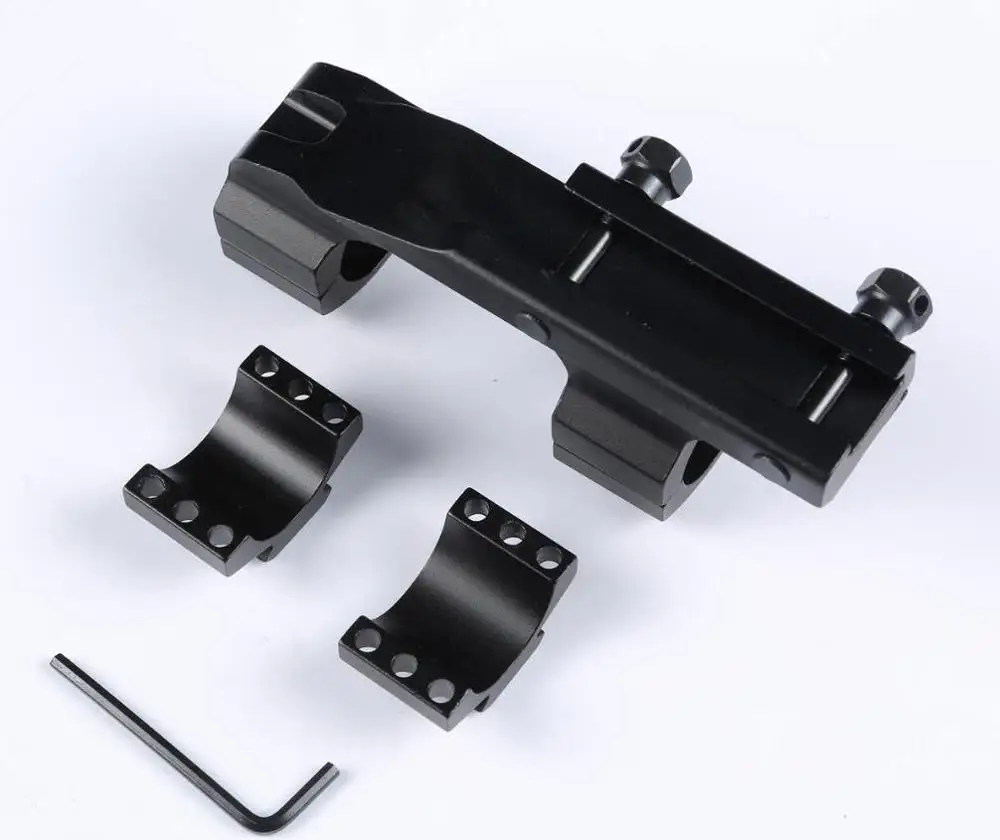 
1 Inch Cantilever Scope Mount, Dual Scope Rings Interchangeable Scope Ring Caps with 2 Slots Picatinny Rail for AR 15 Rifles Fit 