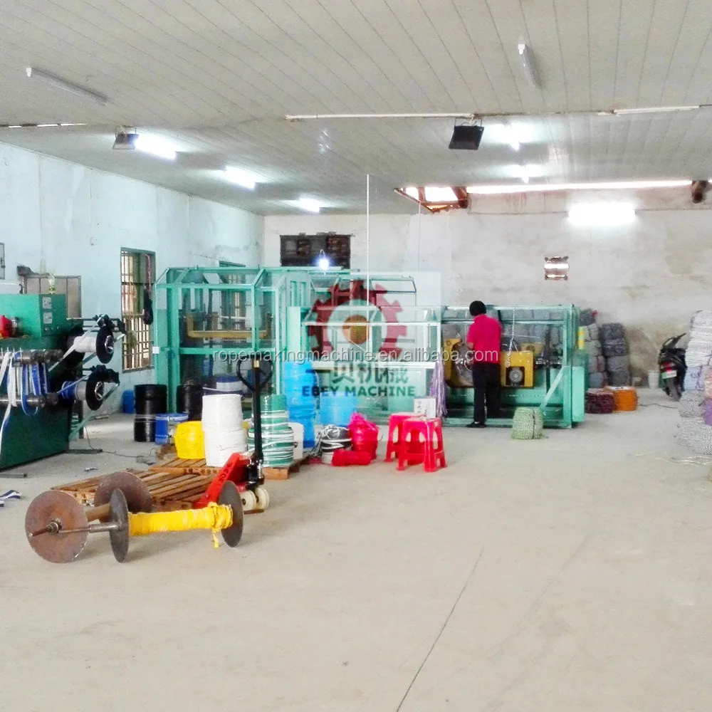 asbestos flax hemp coir jute HDPE PP ropes twines machine complete production line