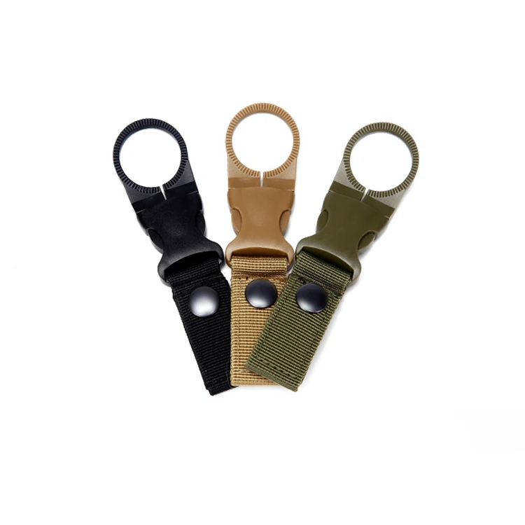 Portable Nylon Water Bottle Buckle Convenient Carrying Clip Plastic Hook Bottle Holder For Camping Hiking