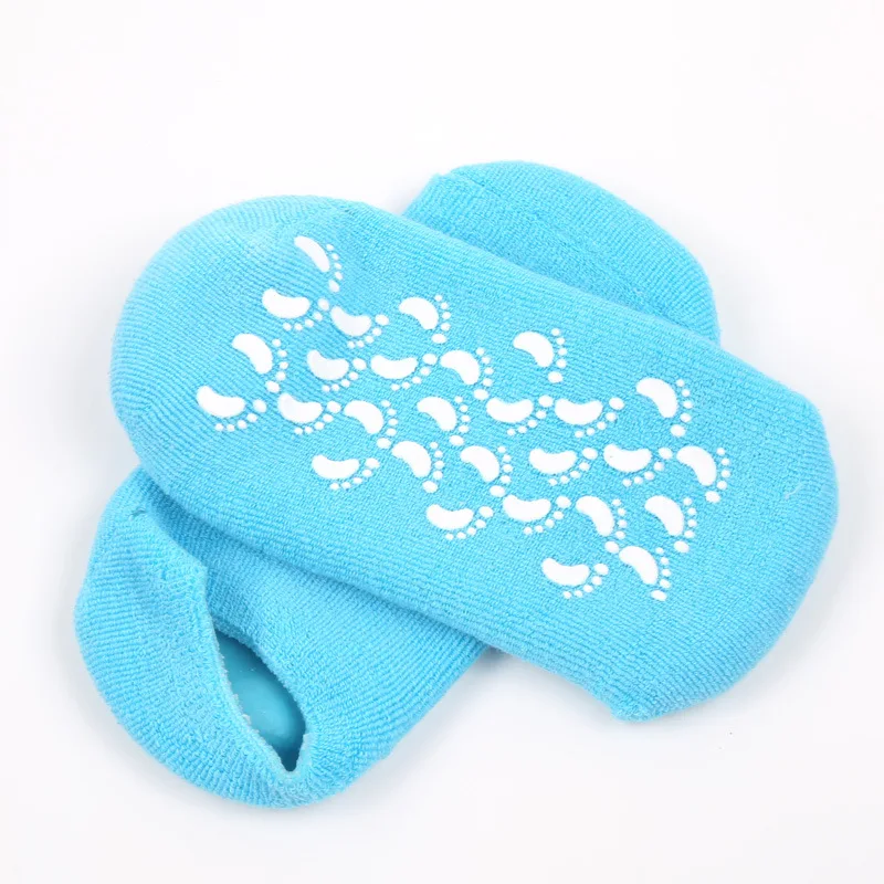 Hot product silicon cooling moisturizing gel heel spa sock for foot