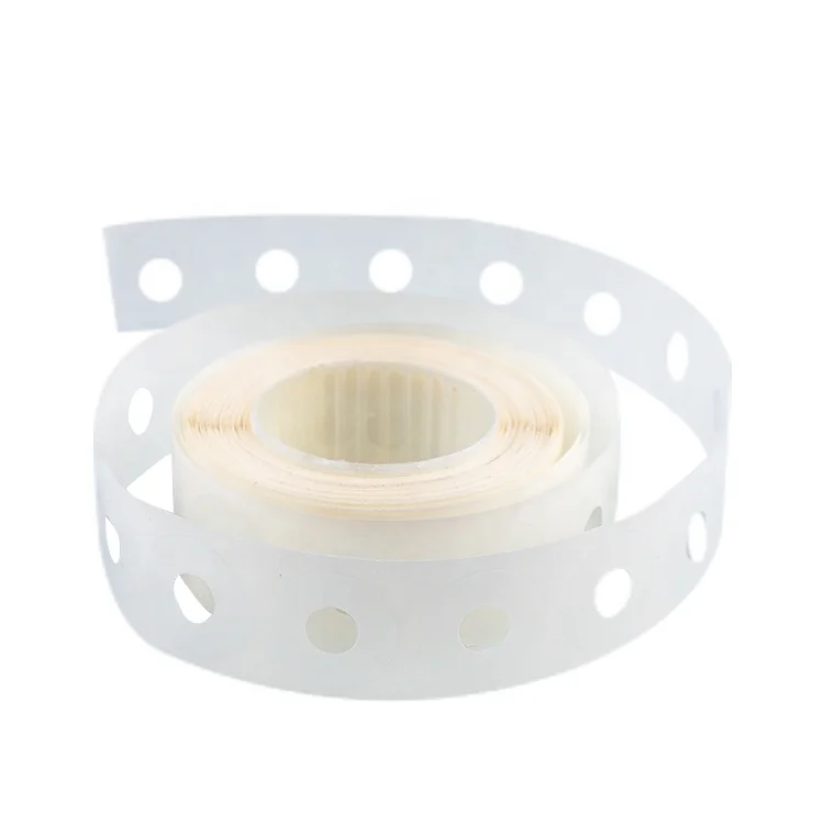 Blank  round paper adhesive labels reinforcement ring label stickers , Custom Round self-adhesive label sticker