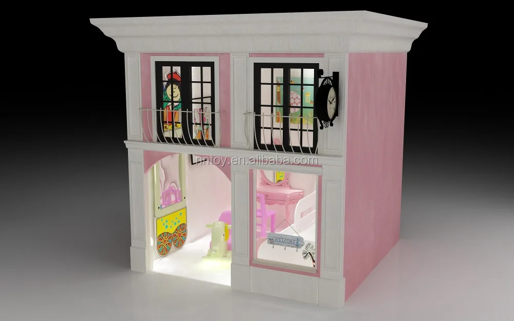 Nnbaby Kids Role Play Houses Games Indoor Playground Wooden Playground Childcare Playhouse Centers