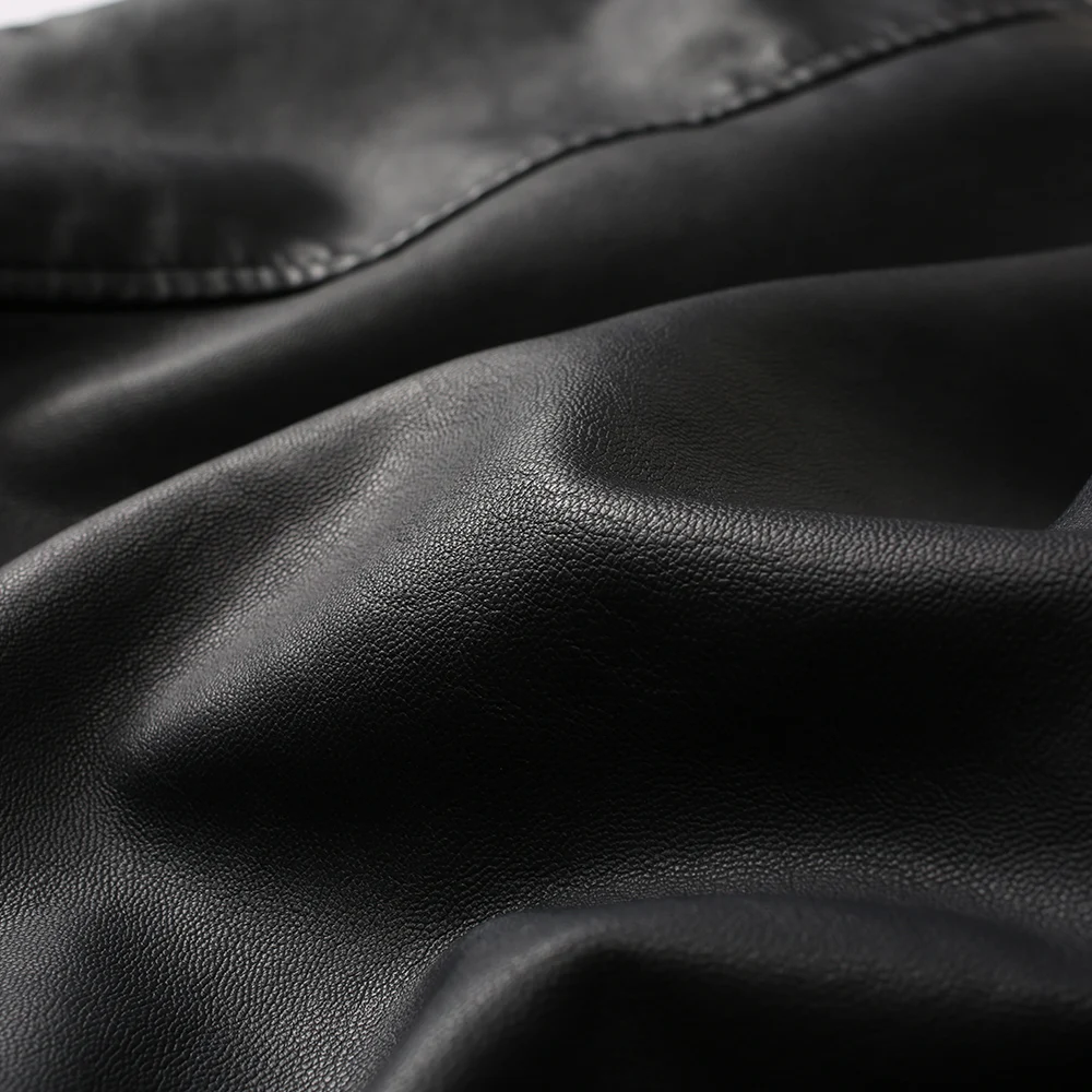 
Wholesale custom Winter Motorcycle PU Leather Long Sleeves Letter baseball varisty Jacket 