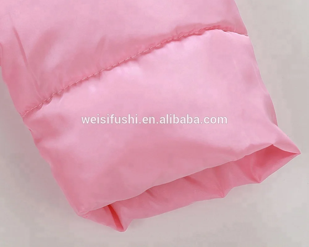 
factory custom made new design light thin kids down jackets fashion little girl outdoor winter coats 