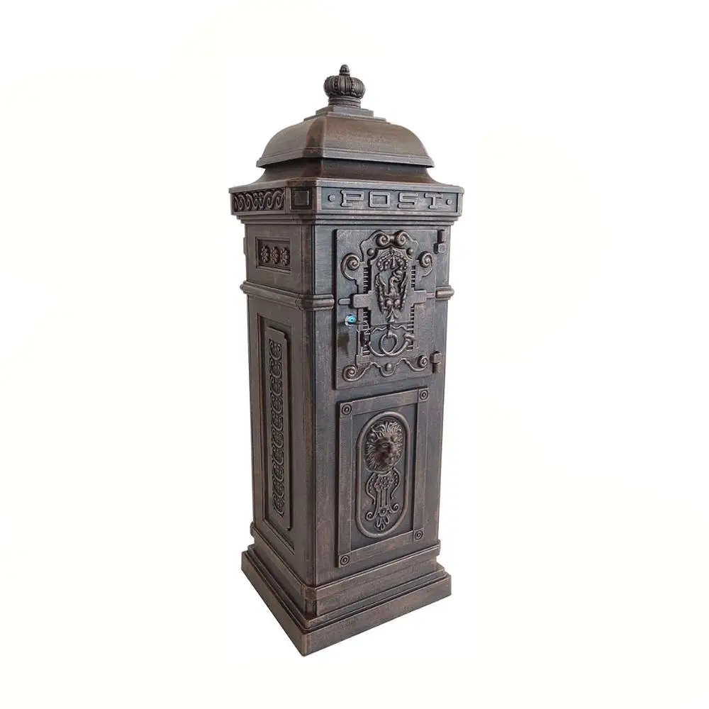 big and tall parcel aluminum mailbox letterbox post boxes