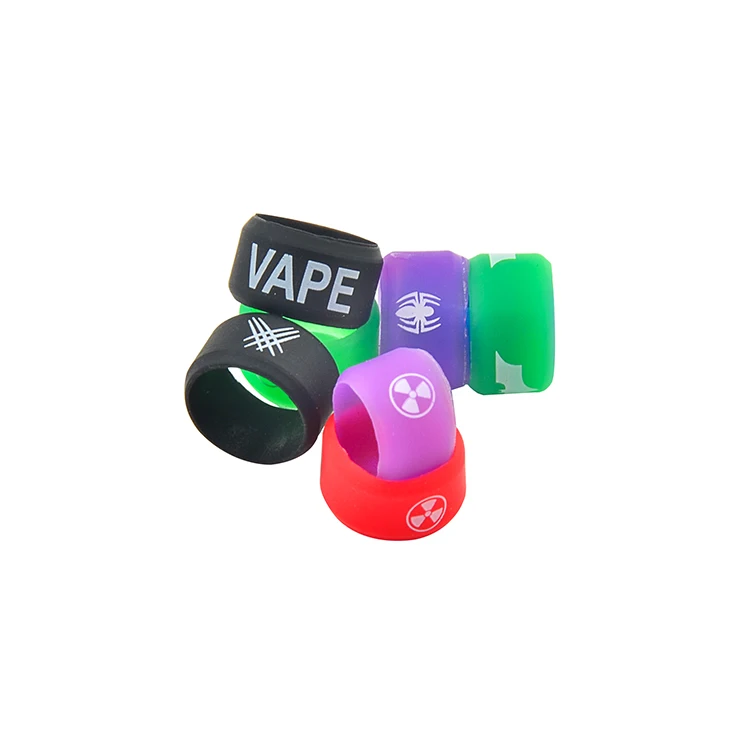 
Silicone Vape Band Custom Rubber Silicon Vape Band 10mm Vape Bands for cbd cartridge 
