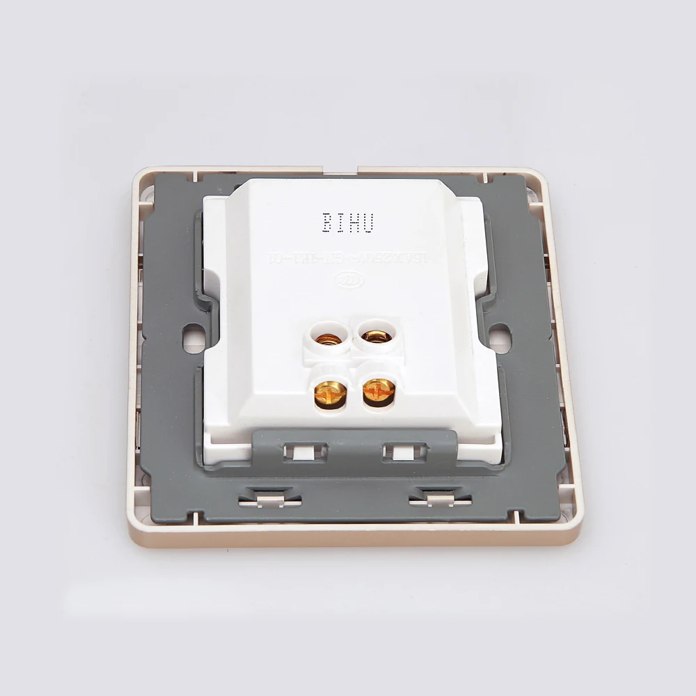 BIHU UK Стандартный Золотой один банда способ плоская кнопка настенный