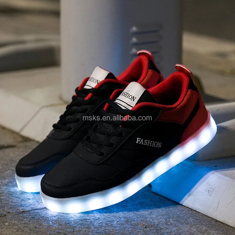 Lights Grow Rechargeable Lace-up Led Light Casual Shoes