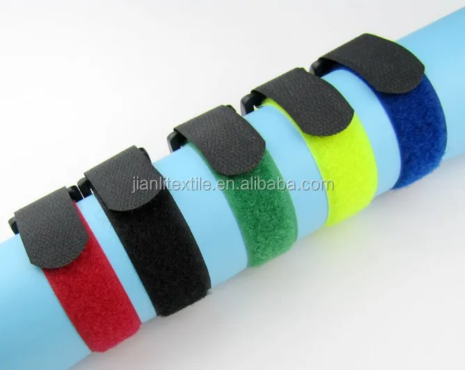 Custom plastic buckle hook and loop Cable Ties wraps Straps