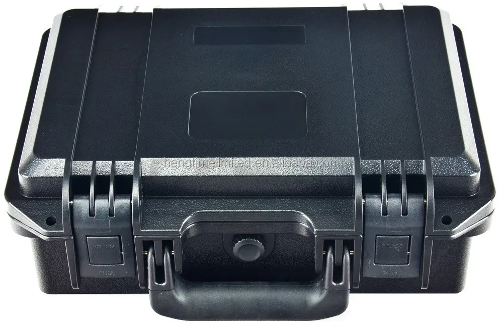 Waterproof briefcase tool safe hard plastic case home storage box with foam inlay