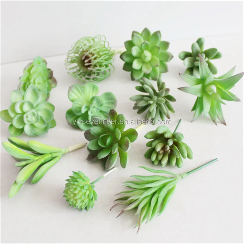 Factory mini fake plants plastic  artificial succulent plants for decoration