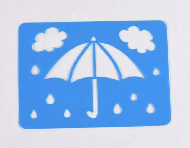 Детский цветной пластиковый трафарет для рисования, для бумажного экрана, для скрапбукинга