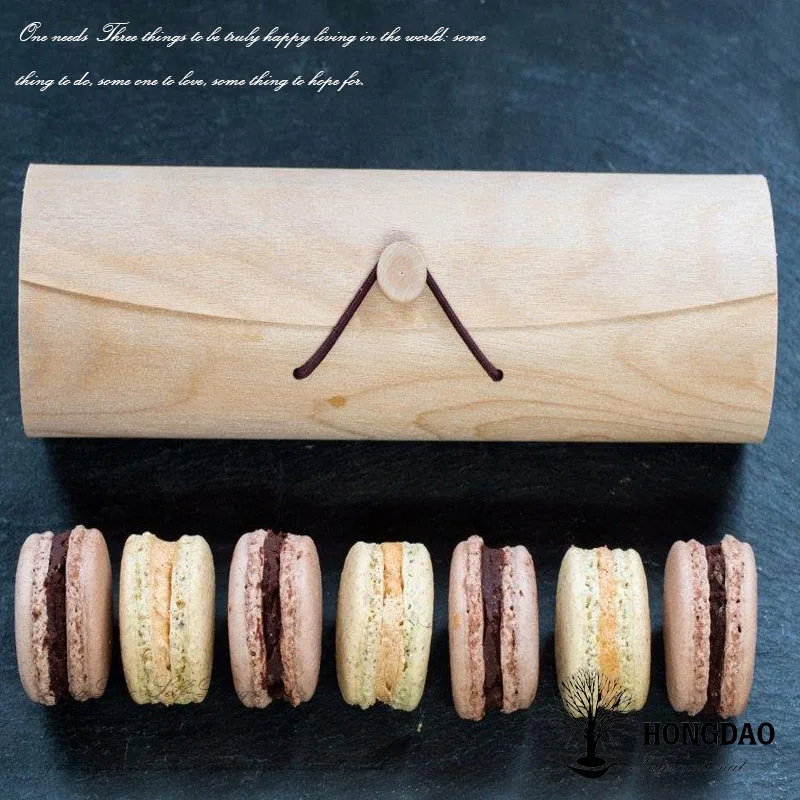 
HONGDAO wooden macarons box or wooden cake box of wooden box for gift wholesale 