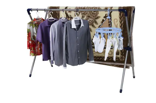 Extendable Clothes Drying Rack, Stainless Steel Hanger Stand,Retractable Clothes Hanger