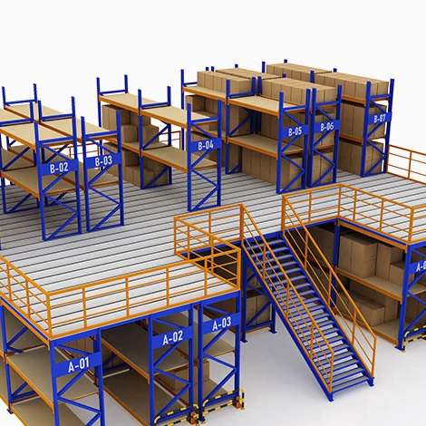 Maxrac modular design mezzanine platform multi-layer steel flooring system