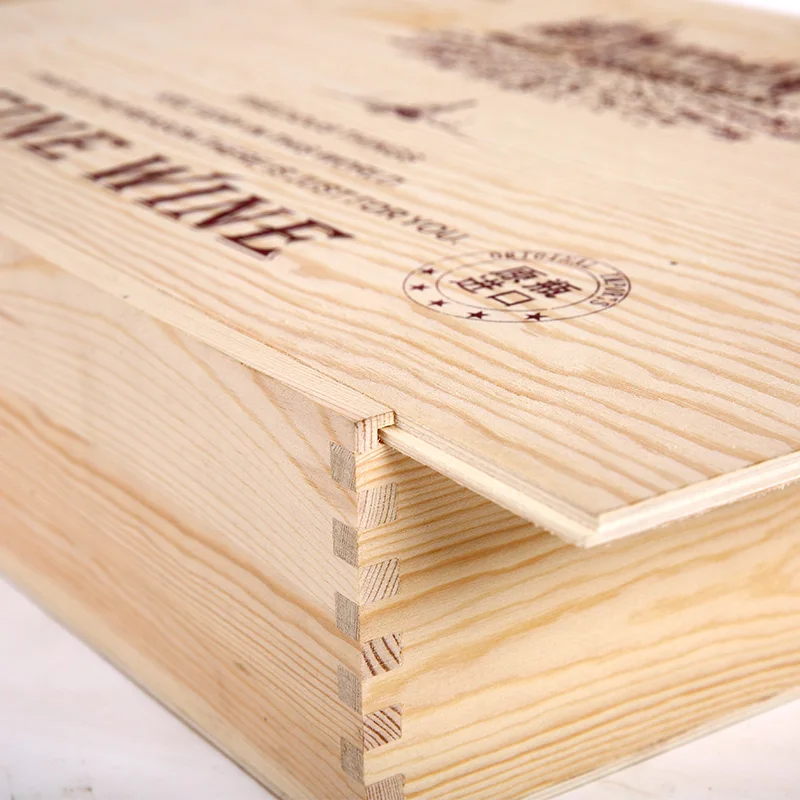 2019 China Handmade Wooden Wine Box for Bottle Packaging