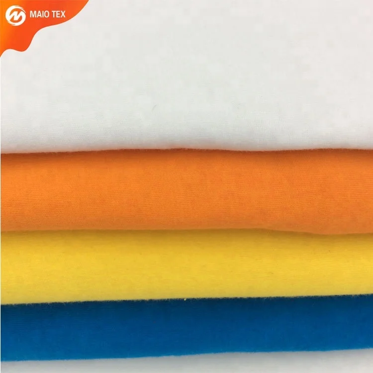 
china knitted manufacturer 32S 100% cotton single jersey fabric for T-shirt 