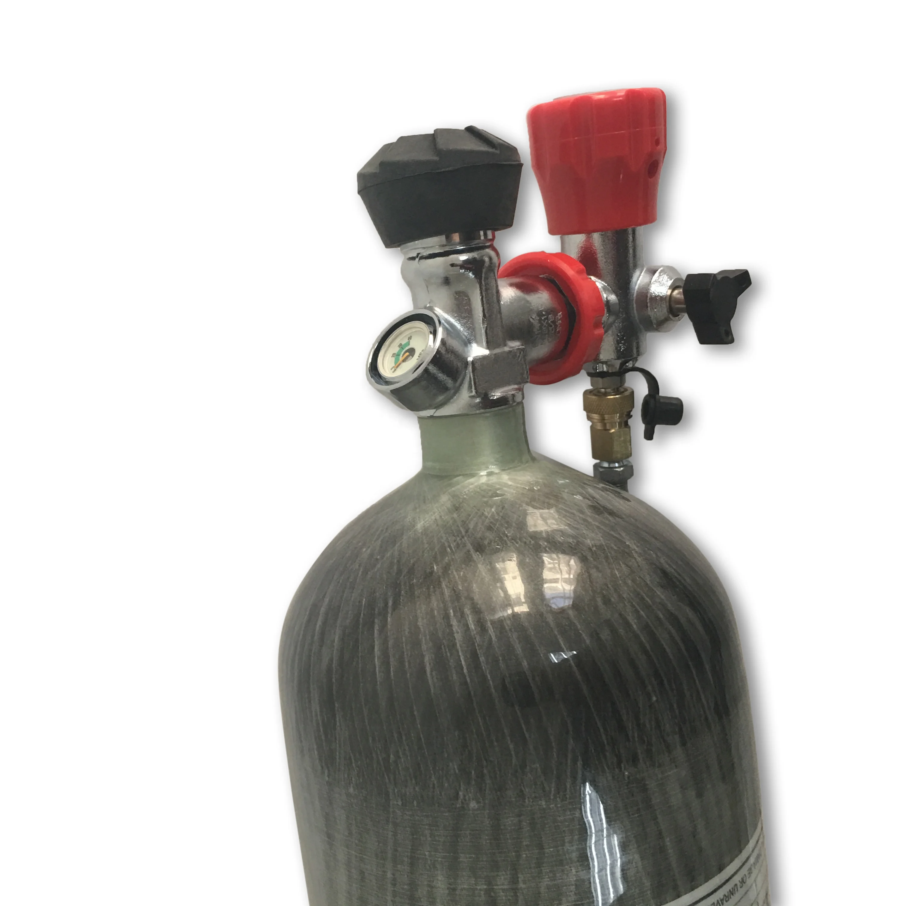 
30Mpa 6.8L CE carbon fiber air tank with valve and filling station for paintball pcp air gun 