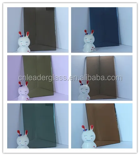 8mm Curtain Wall Building Stained Ford Blue Reflective Glass