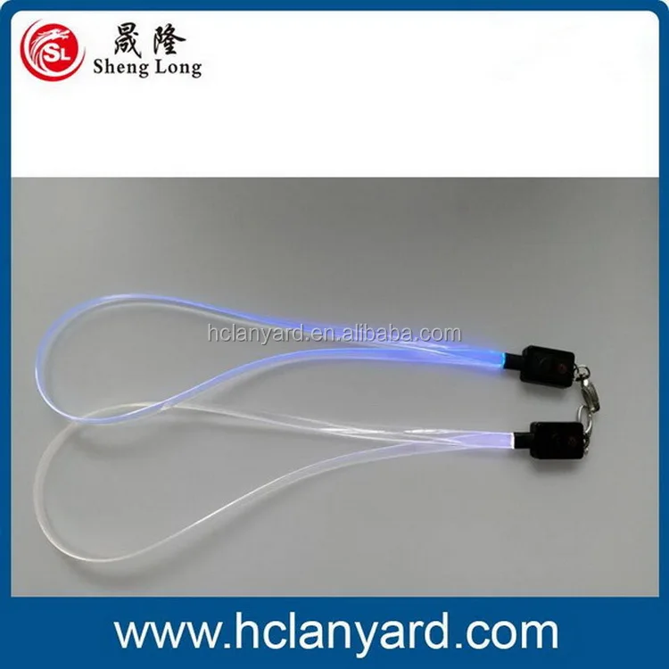 
Shining flat led lanyard for girls colorful lanyards for children 