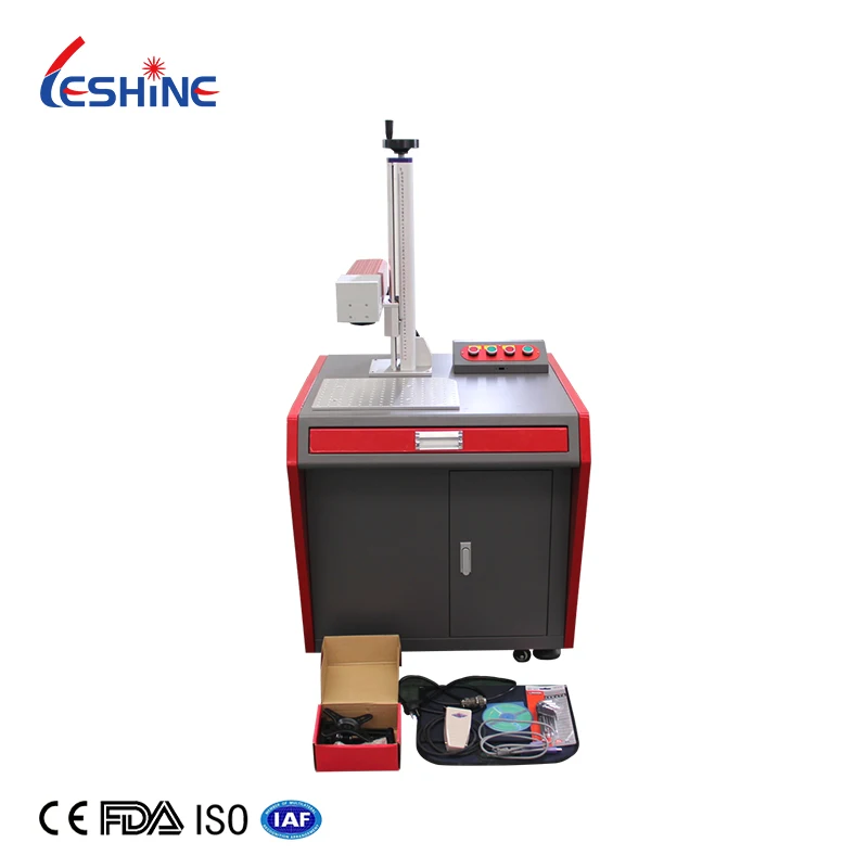 20W 30w  desktop fiber laser marking machine  metal laser engraving machine with good price fiber optic laser engraver
