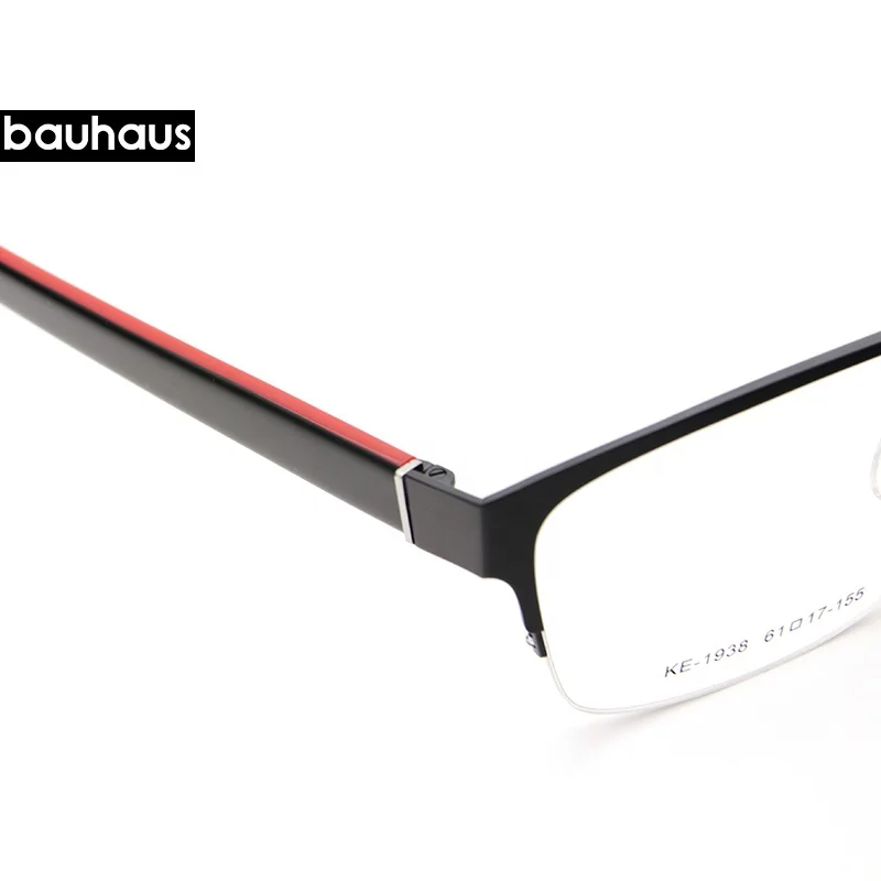 KE-1938 Low Cost Eyewear 61-17-155 Half Rim Optical Frame