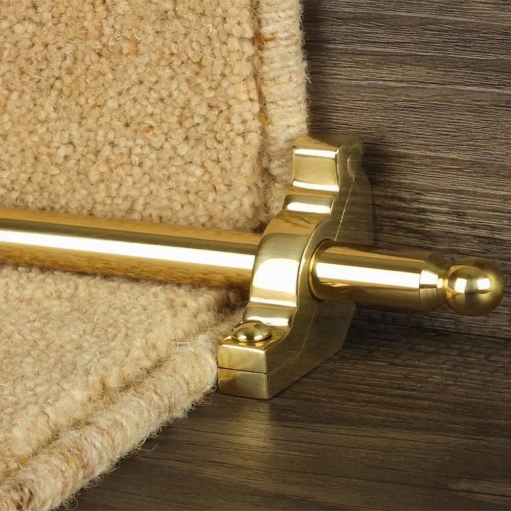 Flooring Mounted stair rods /stainless steel  brass Aluminum material /stair blanket  metal fixed copper bar