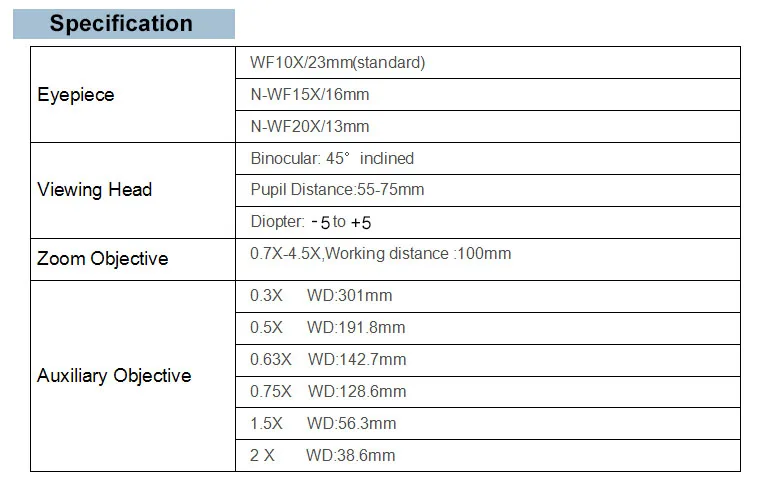 Pole Stand 8x-50x Zoom Stereo Binocular Microscope