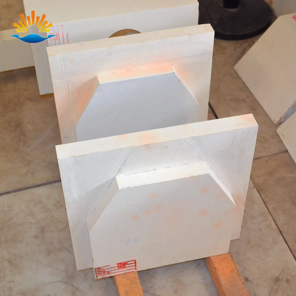 AZS 33# 36# 41# Fused Cast Refractory AZS Brick For Float Glass Table Furnace