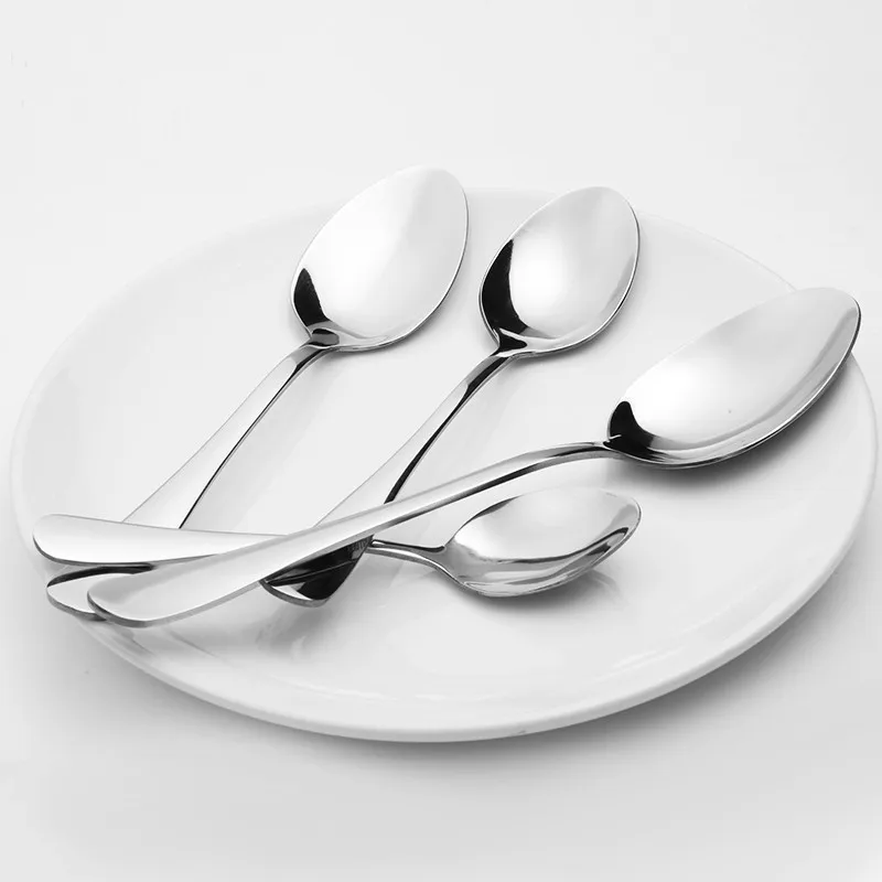Недорогая столовая ложка из нержавеющей стали, красочные ложки