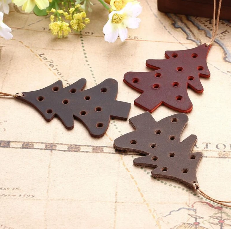 
Dreamtop DTF280 creative freebie Christmas tree bookmark wholesale free sample fashion bookmark leather 