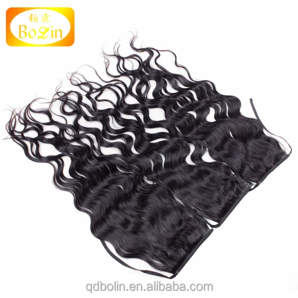 Wholesale cheap price Malaysian virgin remy human hair drawstring ponytail