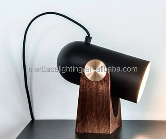 
Modern hotel Spot Lamp Study Indoor Office retro table lamp Wooden 