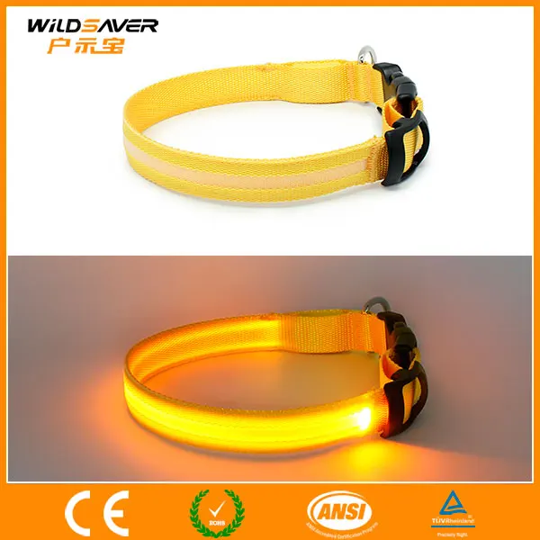 СИД нейлон силикон ящик аккумуляторной батареи ошейник