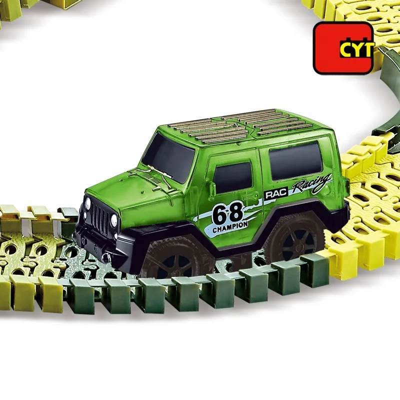 2019 Best Sellers Electric Race Track Dinosaur Car Track Toy