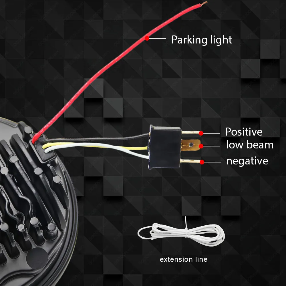 DRL функции jeep wrangler 5.75 inch адаптивные светодиодные фары