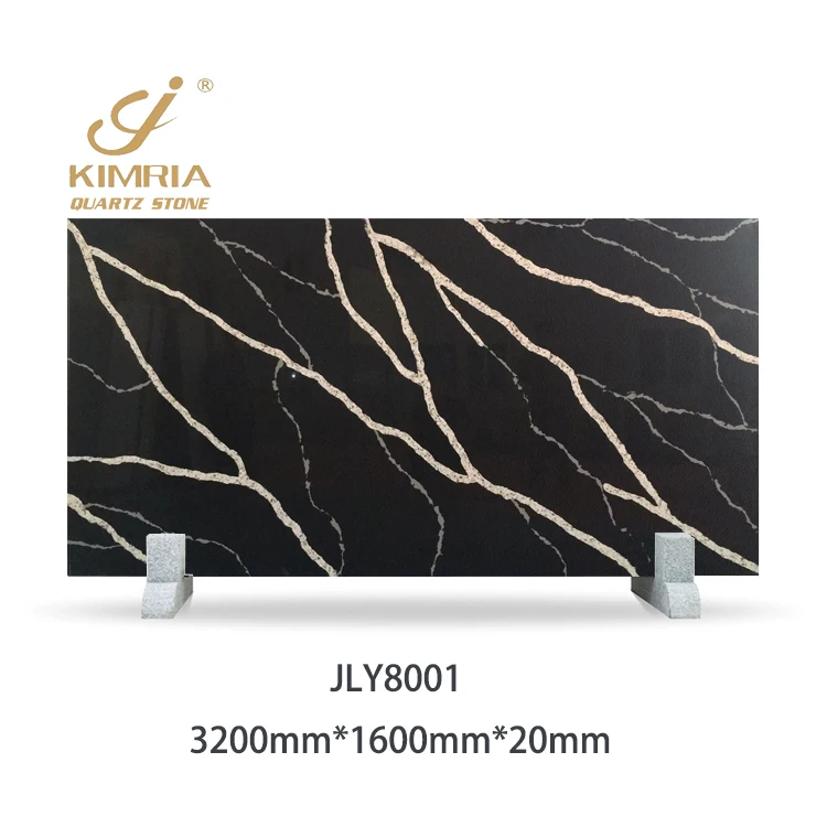 
Newest modern decoration black marquina quartz stone slabs 