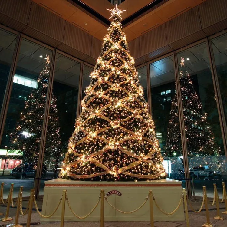 Festival Led Solar Giant Outdoor Street Christmas Tree For Xmas Decoration